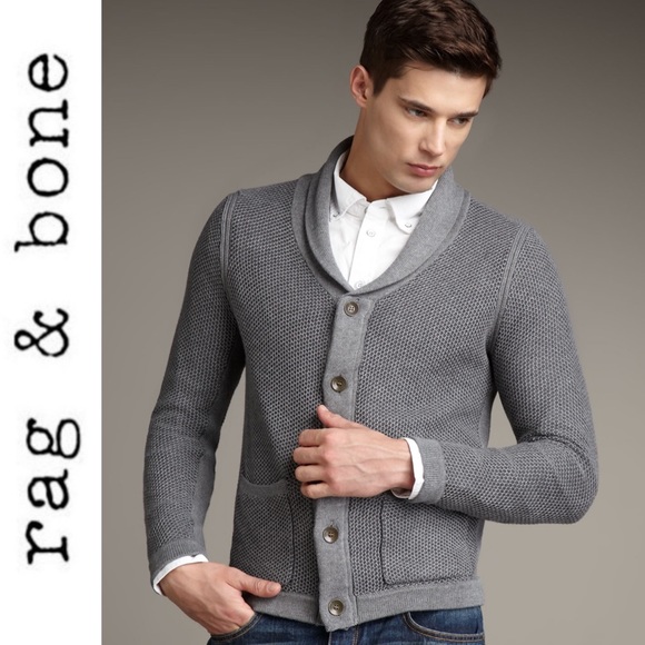 rag & bone Other - Rag Bone Standard Issue Avery Shawl Collar Cardigan Button Sweater Men’s Size M
